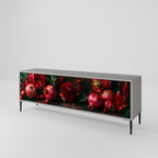 DAHLIAS AND POMEGRANATES TV-Lowboard mit 3 Türen in Grau