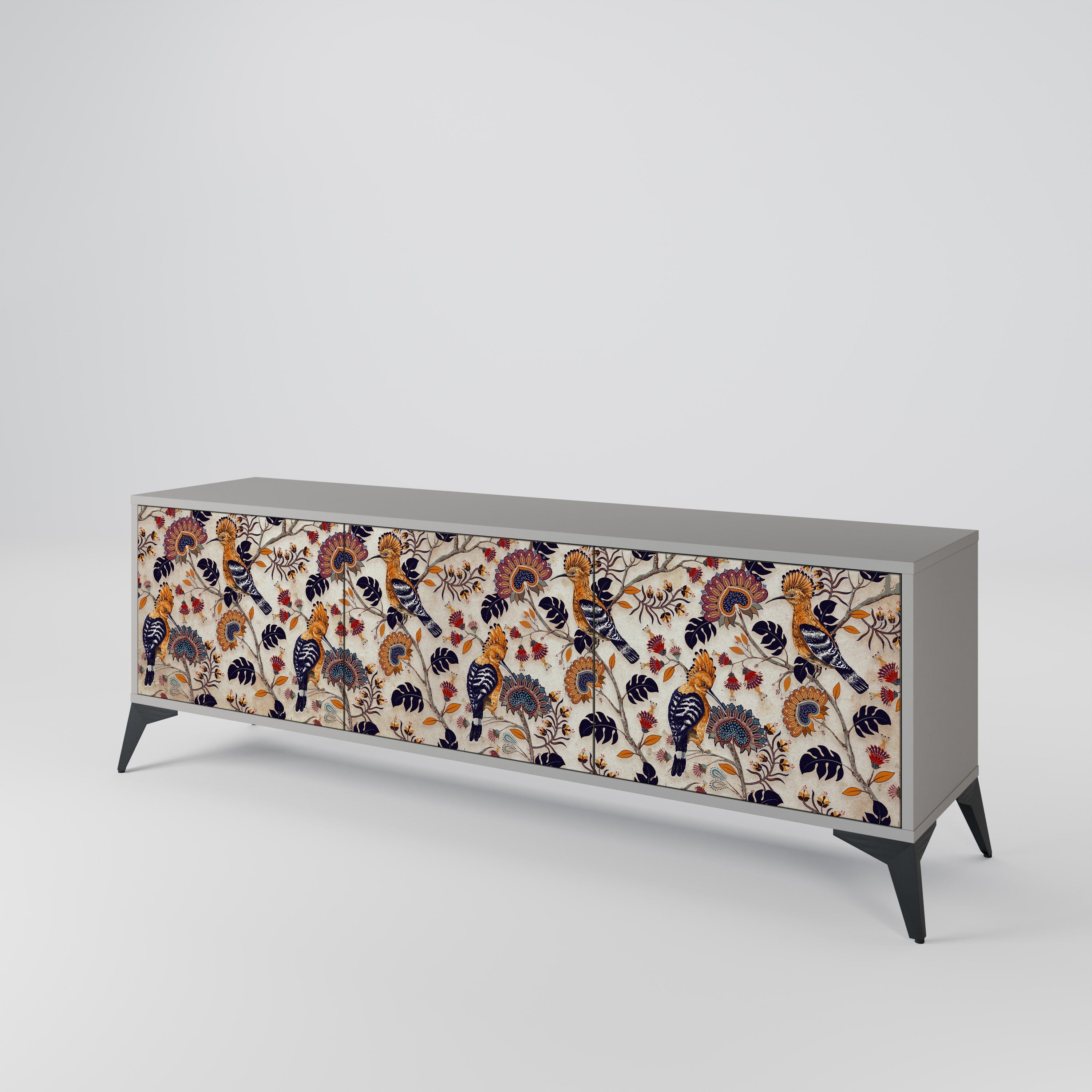 EMINENT HOOPOE TV-Lowboard mit 3 Türen in Grau