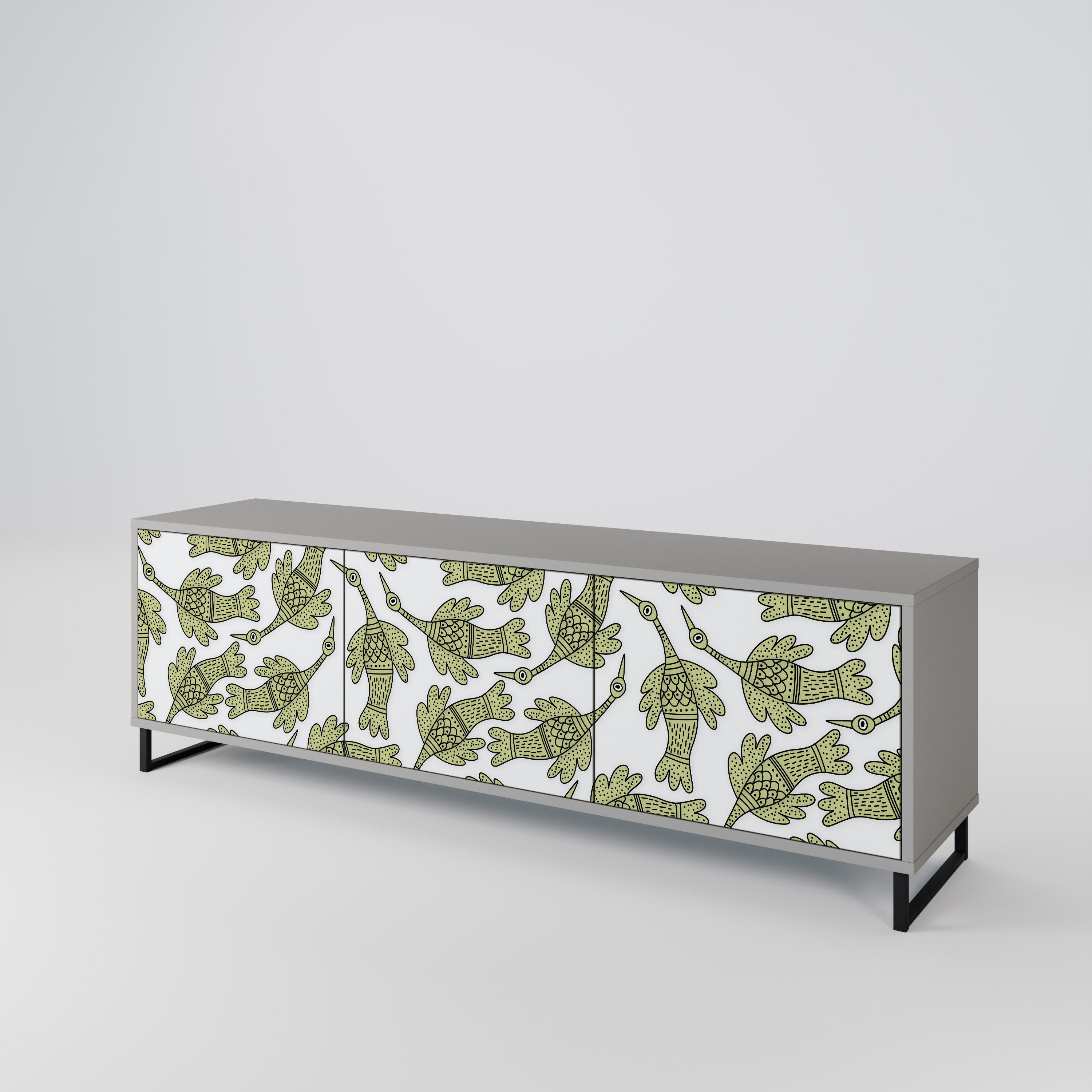 SEEDLING SONGBIRD 3-Door TV Cabinet