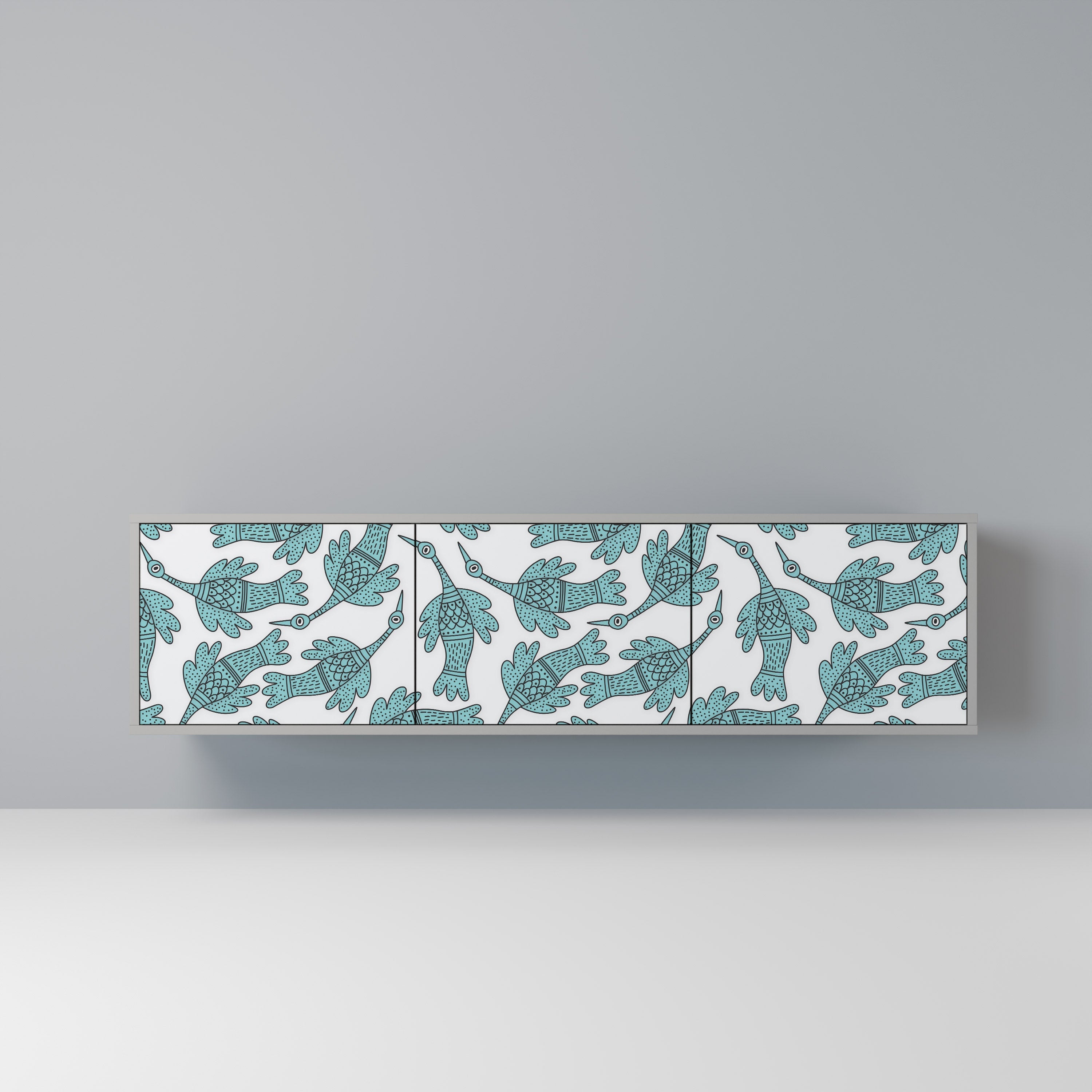 WATERSPOUT SONGIBIRD TV-Lowboard mit 3 Türen in Grau