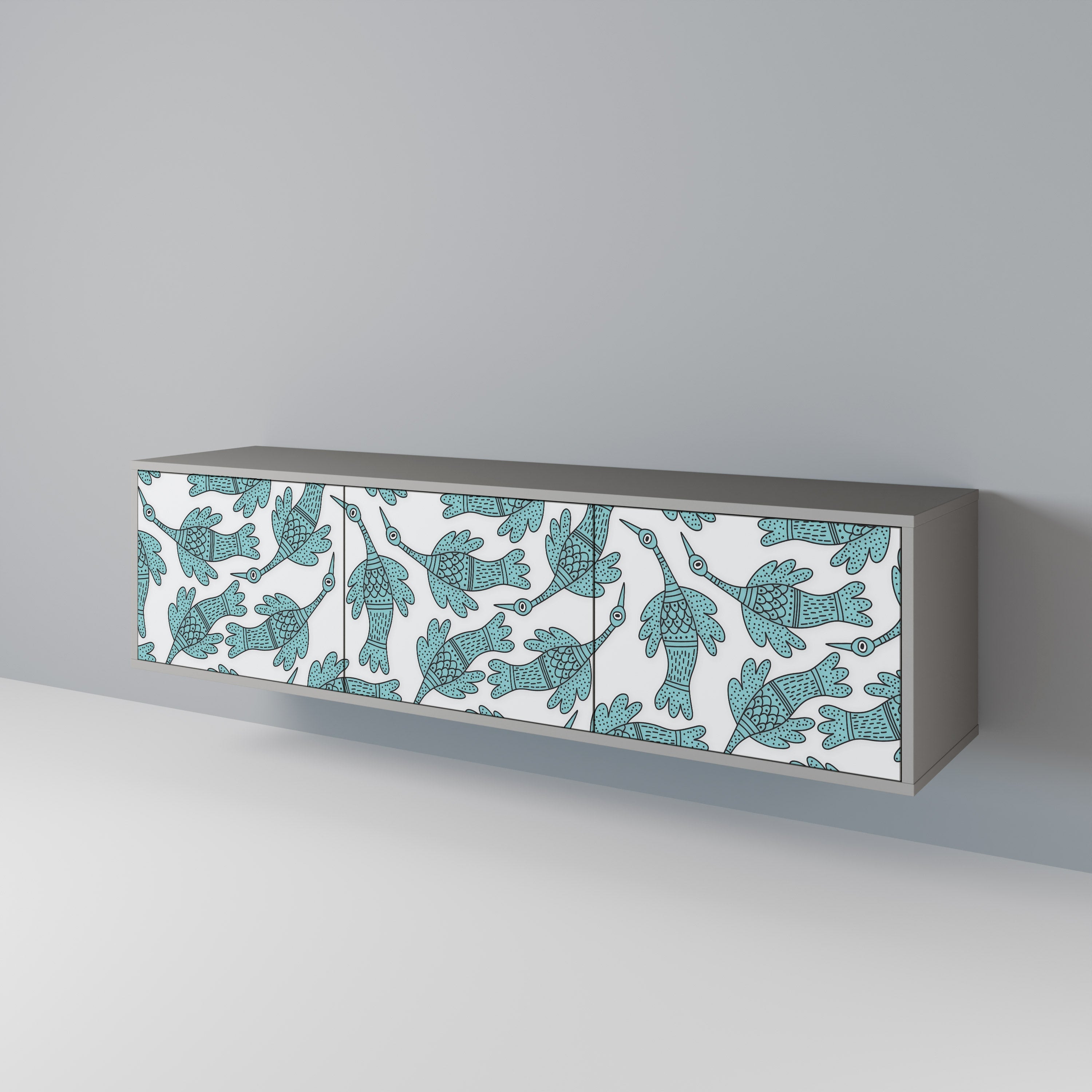 WATERSPOUT SONGIBIRD TV-Lowboard mit 3 Türen in Grau