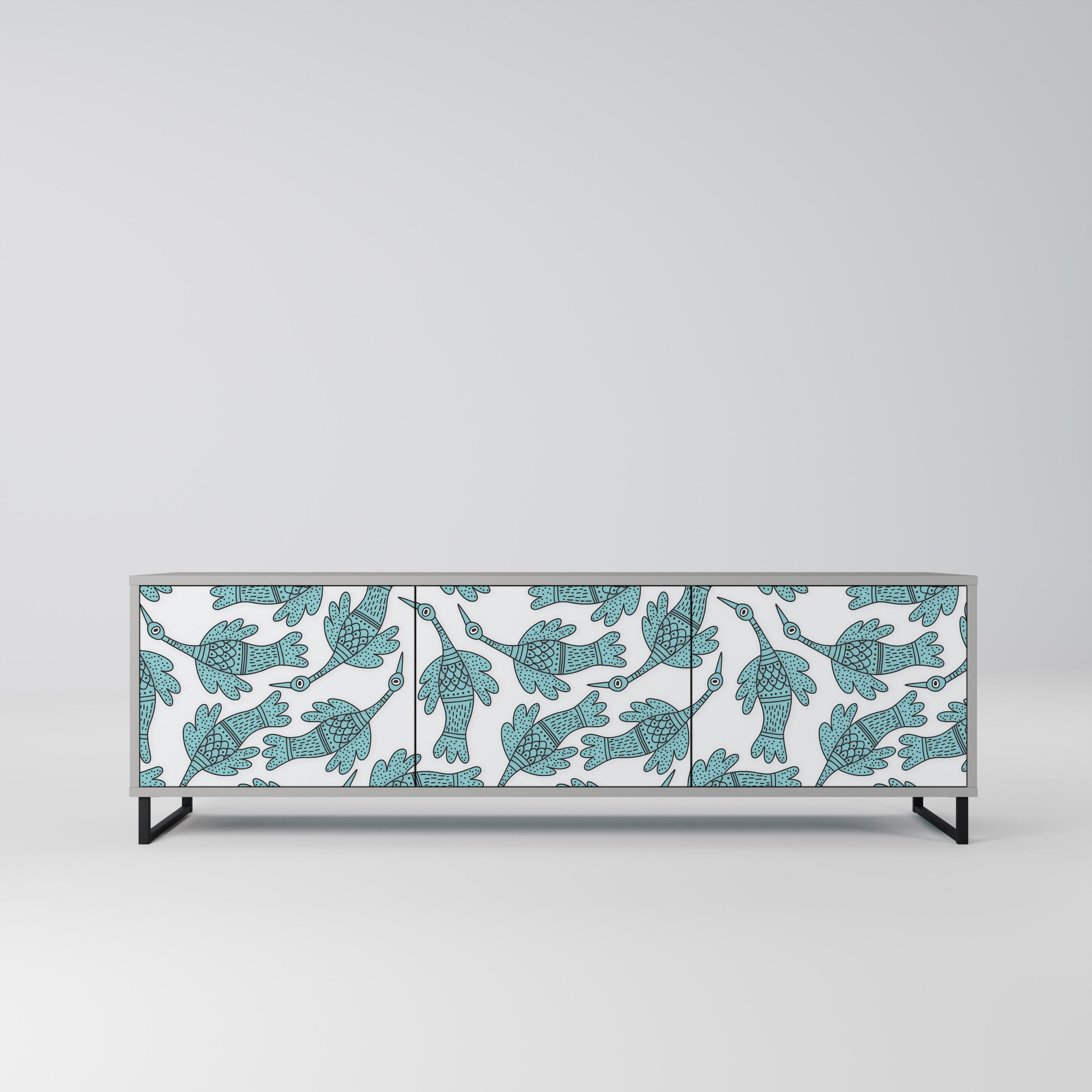 WATERSPOUT SONGIBIRD TV-Lowboard mit 3 Türen in Grau