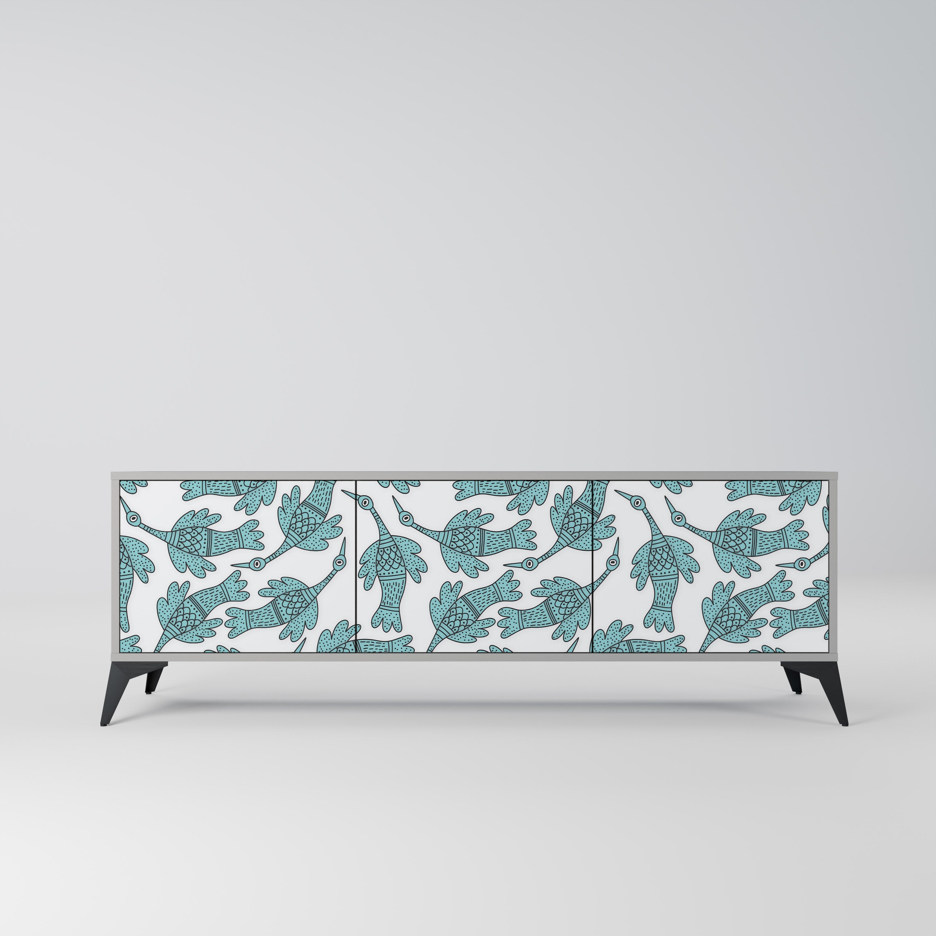 WATERSPOUT SONGIBIRD TV-Lowboard mit 3 Türen in Grau