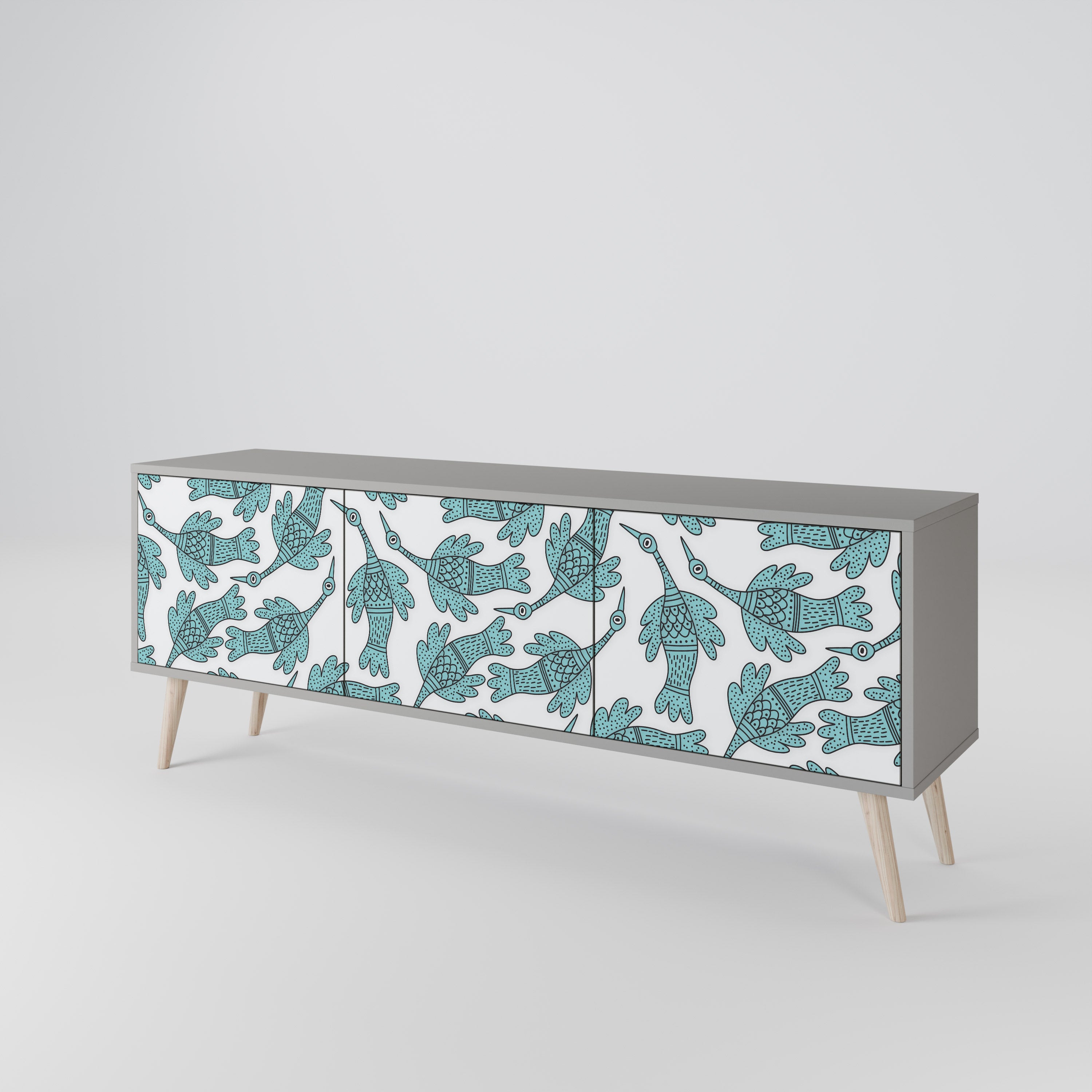 WATERSPOUT SONGIBIRD 3-Door TV Cabinet