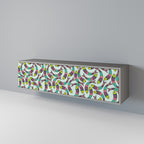 INDIAN FISH TV-Lowboard mit 3 Türen in Grau