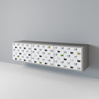 CATS COMPILATION TV-Lowboard mit 3 Türen in Grau