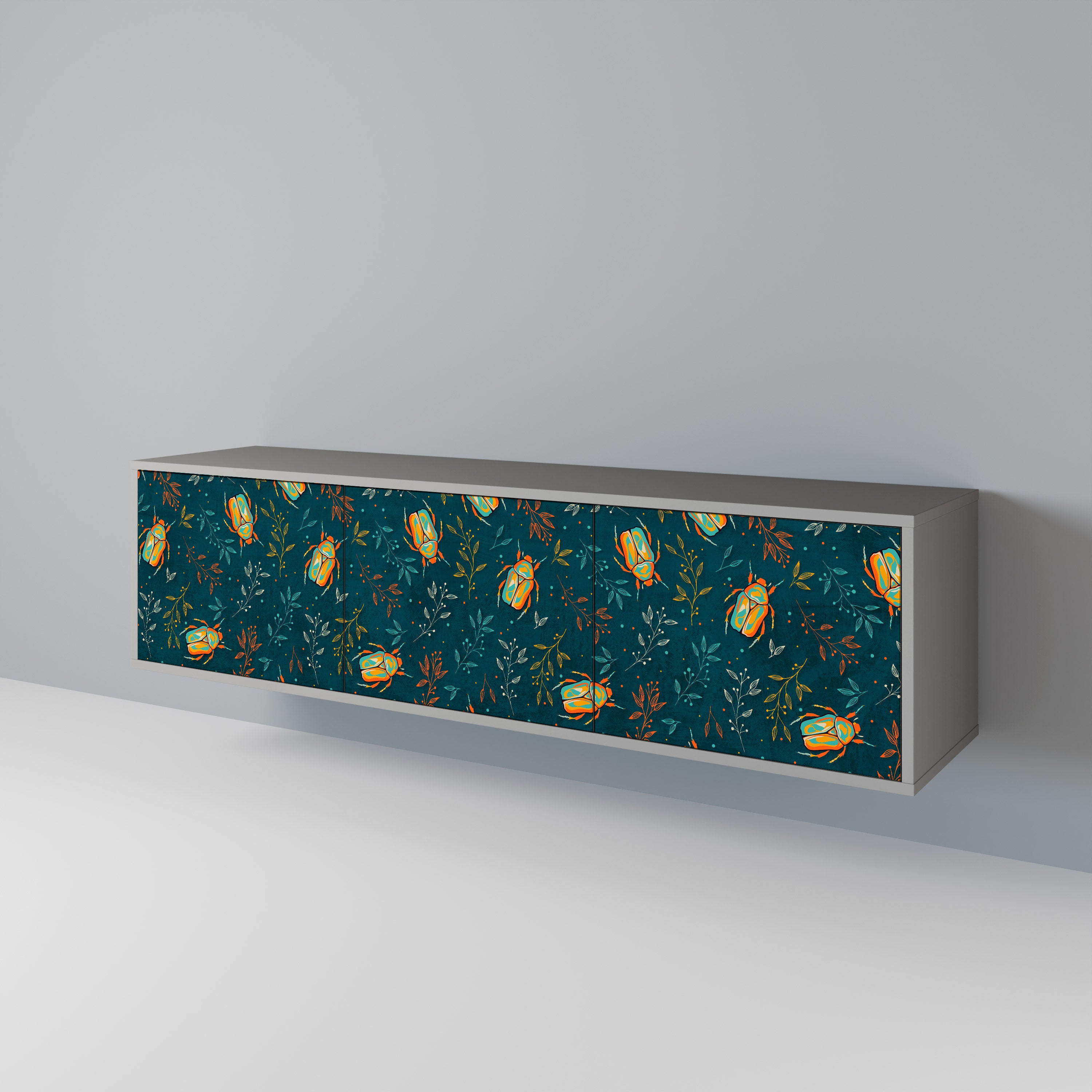 AUTUMN INSECTS 3-Door TV Cabinet