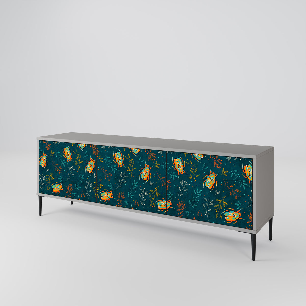 AUTUMN INSECTS 3-Door TV Cabinet