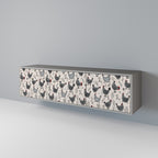 HAPPY HENS TV-Lowboard mit 3 Türen in Grau