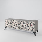 HAPPY HENS TV-Lowboard mit 3 Türen in Grau