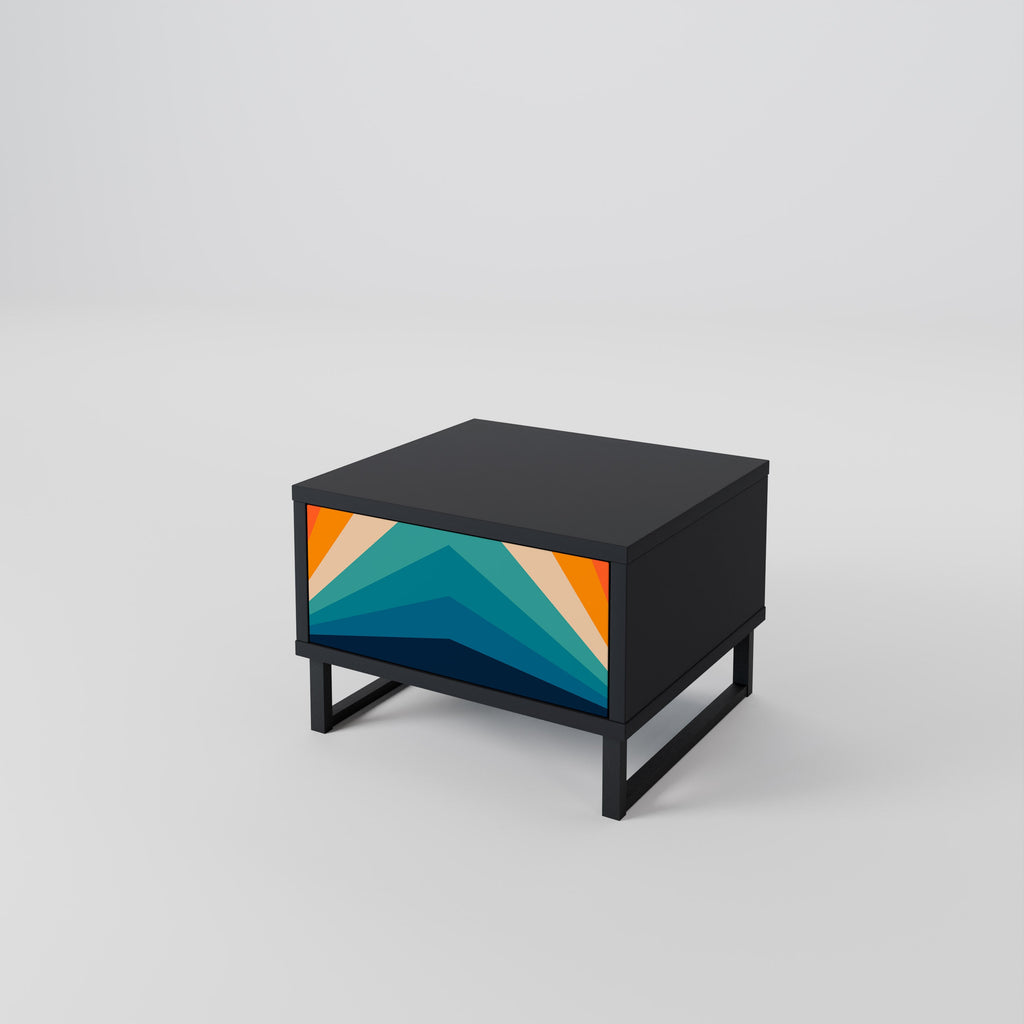 PRISM CONCUSSION Nachttisch in Schwarz