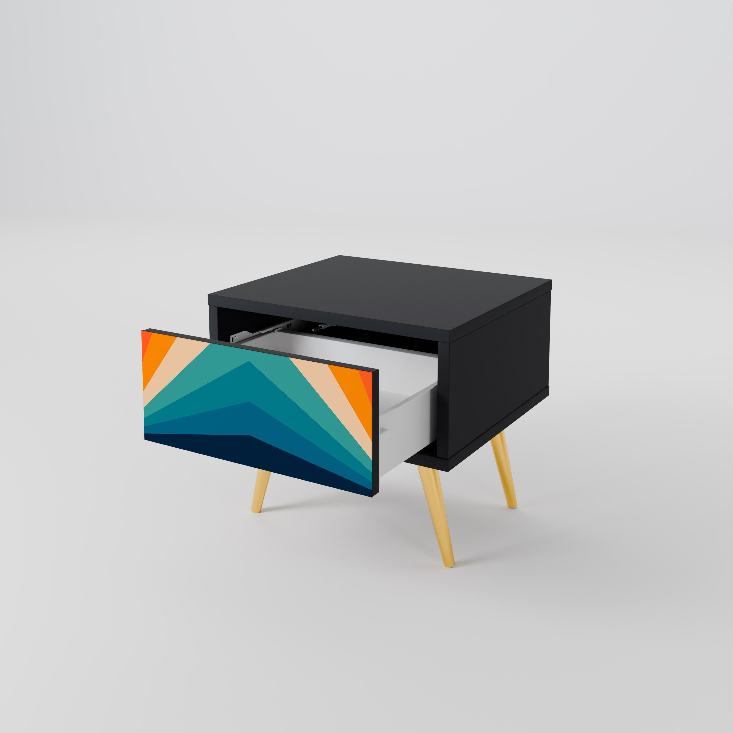 PRISM CONCUSSION Nachttisch in Schwarz
