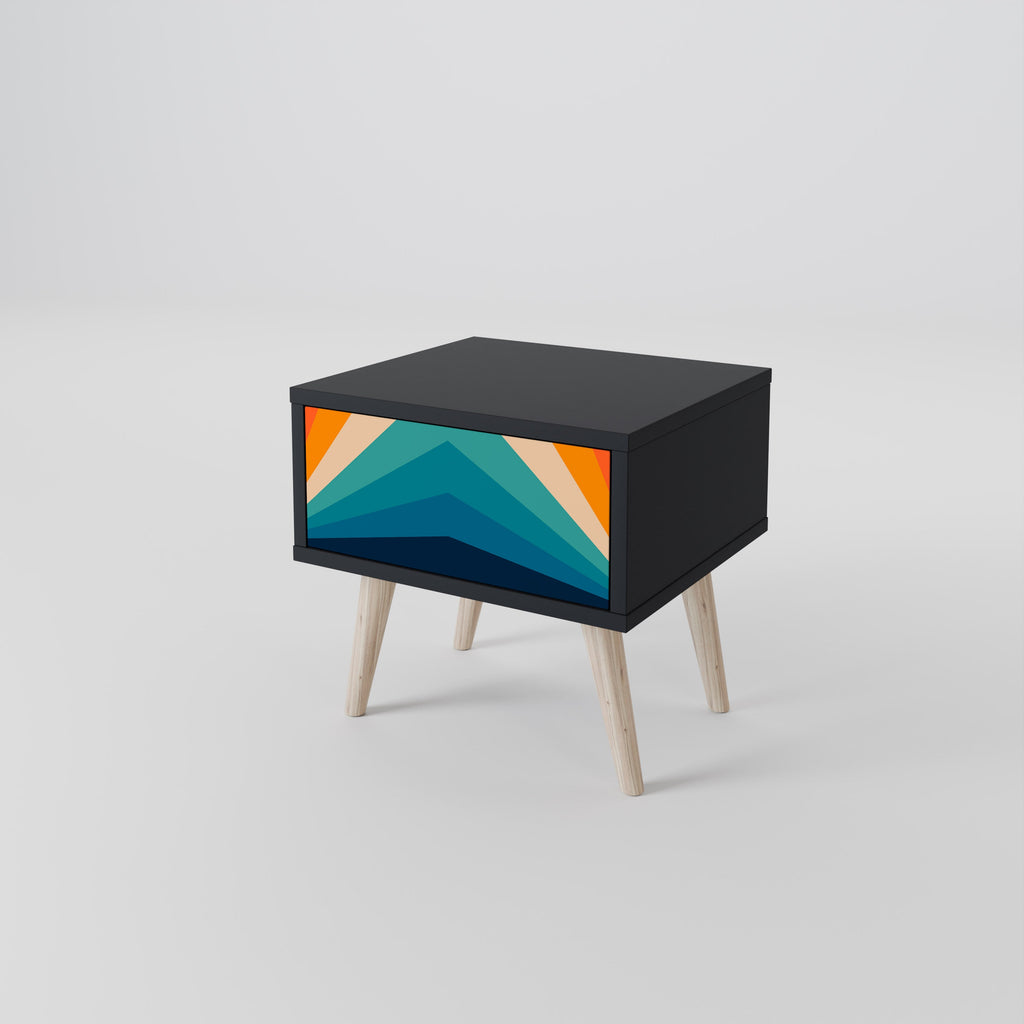 PRISM CONCUSSION Nachttisch in Schwarz