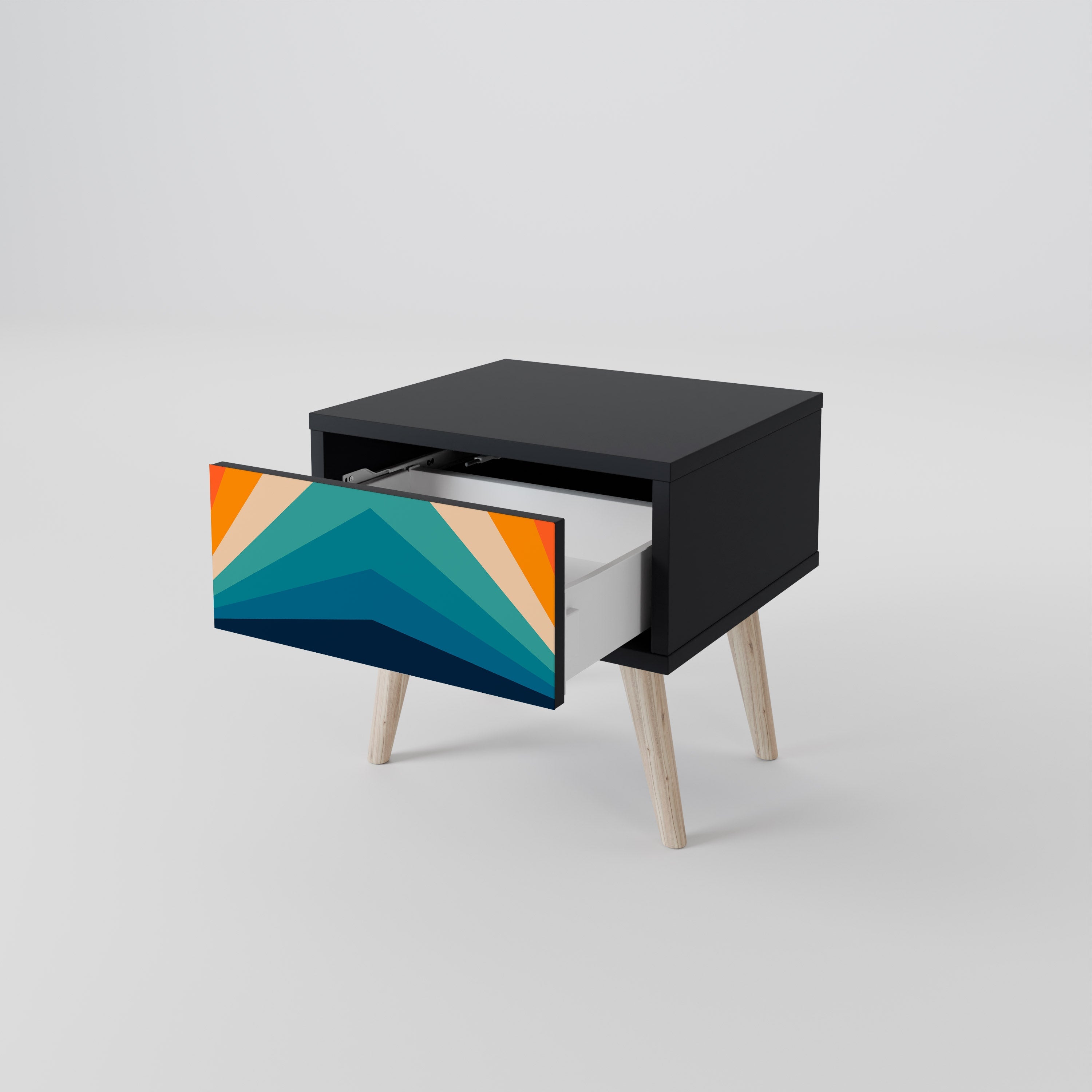 PRISM CONCUSSION Nachttisch in Schwarz