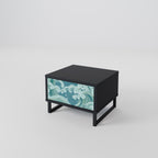 ASIAN SWAY Nightstand in Black Finish