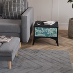 ASIAN SWAY Nightstand in Black Finish