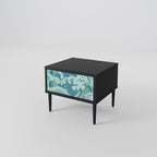 ASIAN SWAY Nightstand in Black Finish