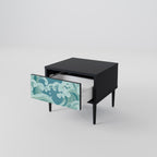 ASIAN SWAY Nightstand in Black Finish