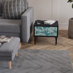 ASIAN SWAY Nightstand in Black Finish