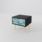 ASIAN SWAY Nightstand in Black Finish