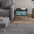 ASIAN SWAY Nightstand in Black Finish