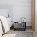 SPECTRA SHOWCASE Nightstand in Black Finish