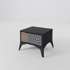 SPECTRA SHOWCASE Nightstand in Black Finish