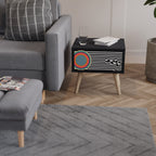 SPECTRA SHOWCASE Nightstand in Black Finish