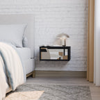 DELICATE MEMENTO Nightstand in Black Finish