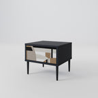 DELICATE MEMENTO Nightstand in Black Finish