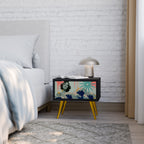 KANAGAWA BEAUTY Nachttisch in Schwarz