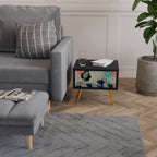 KANAGAWA BEAUTY Nachttisch in Schwarz