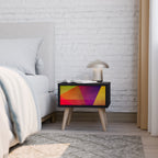 VIVID GEOMETRY Nachttisch in Schwarz