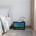 STREAMER TANGLE Nachttisch in Schwarz