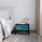 STREAMER TANGLE Nachttisch in Schwarz