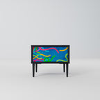 STREAMER TANGLE Nachttisch in Schwarz