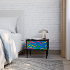 STREAMER TANGLE Nachttisch in Schwarz