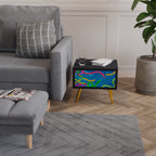 STREAMER TANGLE Nachttisch in Schwarz