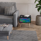 STREAMER TANGLE Nachttisch in Schwarz