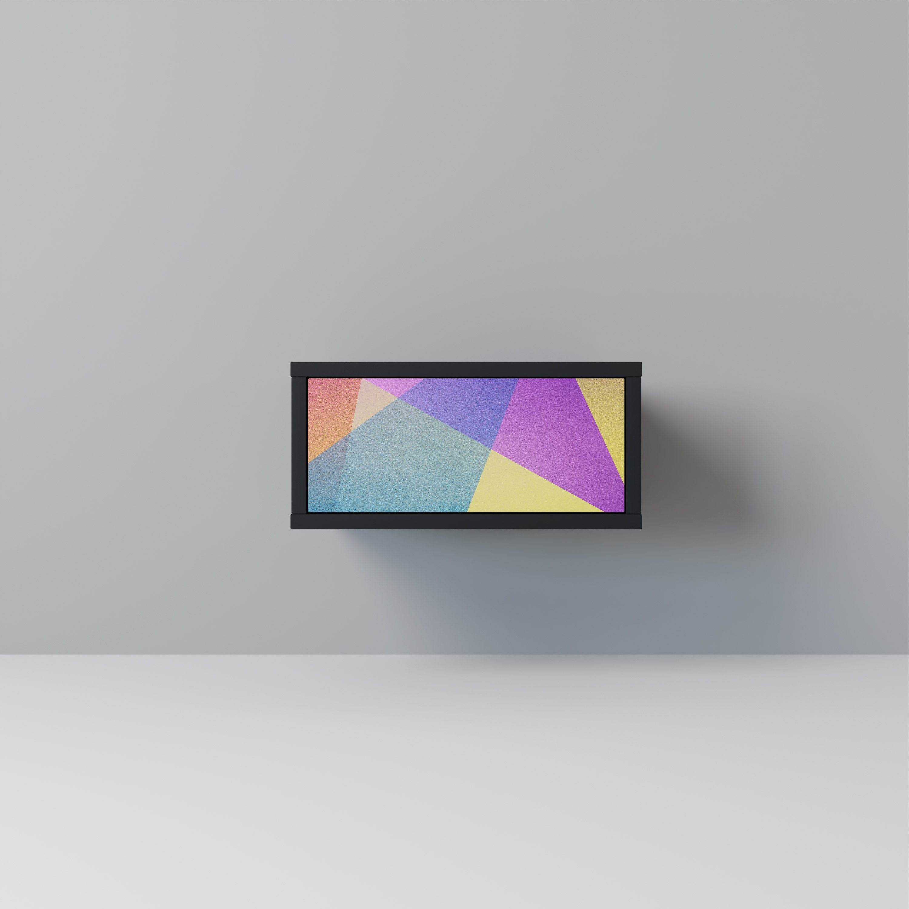 BRIGHT GEOMETRY Nachttisch in Schwarz