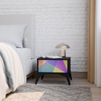 BRIGHT GEOMETRY Nachttisch in Schwarz