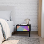 BRIGHT GEOMETRY Nachttisch in Schwarz