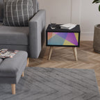 BRIGHT GEOMETRY Nachttisch in Schwarz