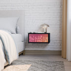 IRREGULAR PINK Nachttisch in Schwarz