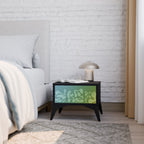 IRREGULAR BLUE Nachttisch in Schwarz