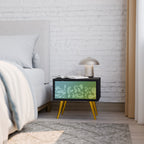 IRREGULAR BLUE Nachttisch in Schwarz