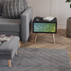 IRREGULAR BLUE Nachttisch in Schwarz