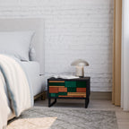 EARTHY FIGURES Nachttisch in Schwarz