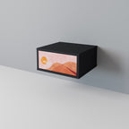 LUMINOUS SUNLIGHT Nightstand in Black Finish