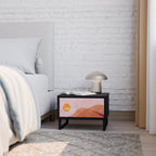 LUMINOUS SUNLIGHT Nightstand in Black Finish